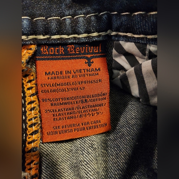 Rock Revival YUI Skinny Low Rise Edgy Stretch Jeans - 27" - Picture 5 of 9